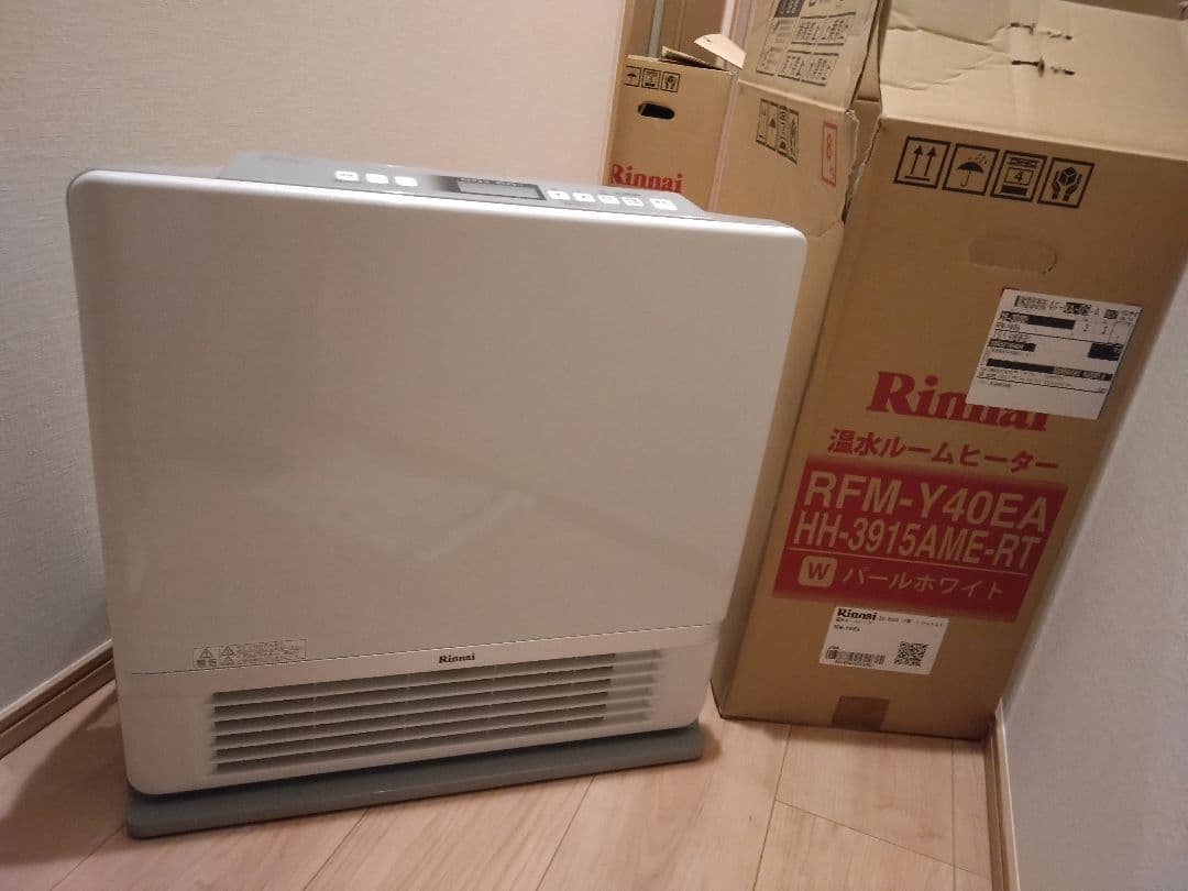 Rinnai RFM-Y40EA ガスファンヒーター ホワイト