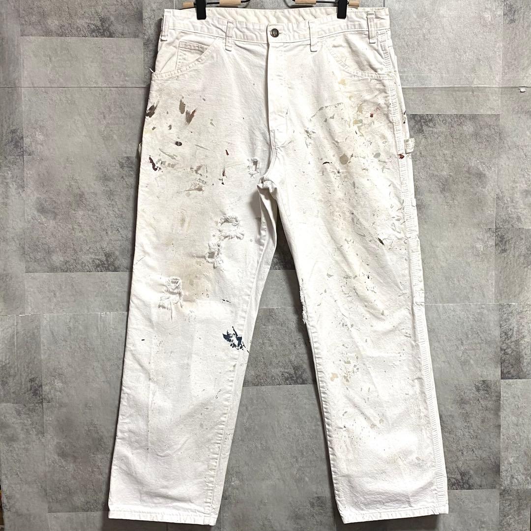 【雰囲気抜群】Dickies ディッキーズ リアルペインターパンツ ホワイト