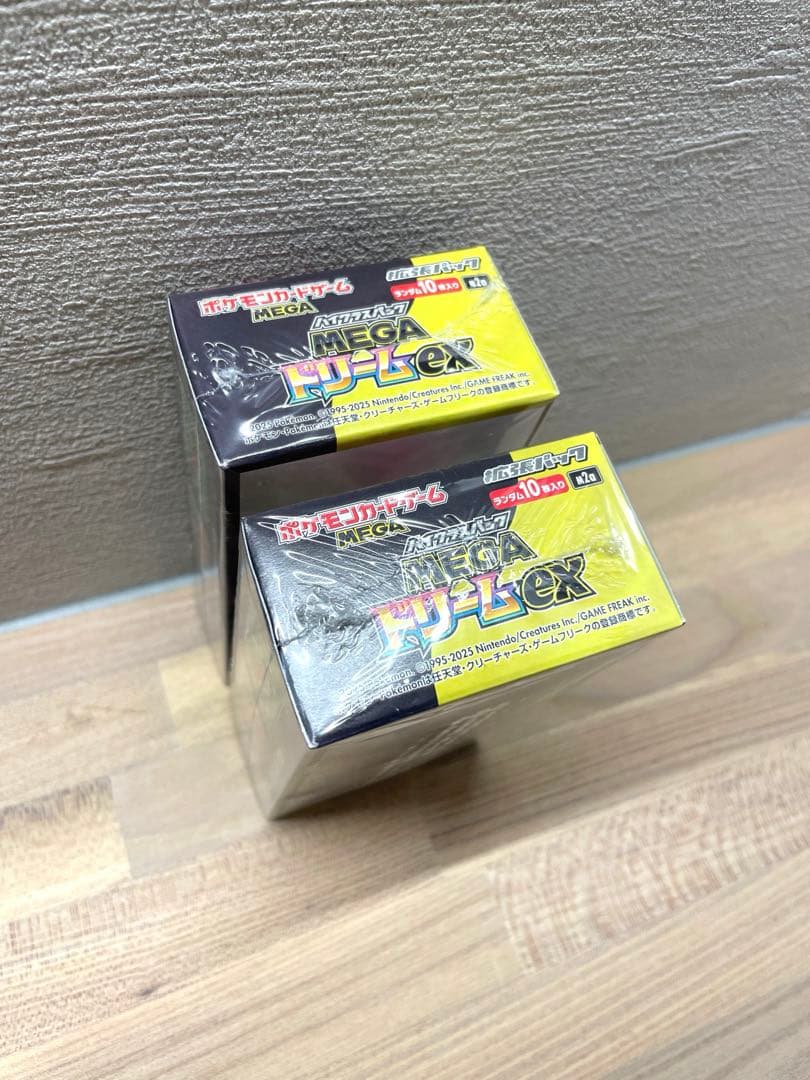 ポケモンカードゲーム メガドリームex 2BOX シュリンク付　未開封品