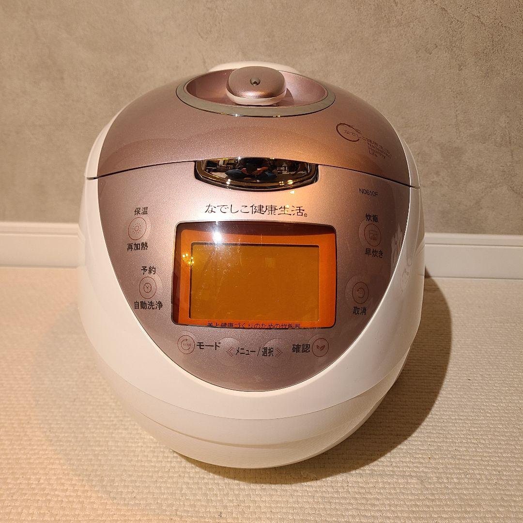 なでしこ健康生活　CRP-NO610F　炊飯器　６合炊き　高圧力ヒーター式加熱
