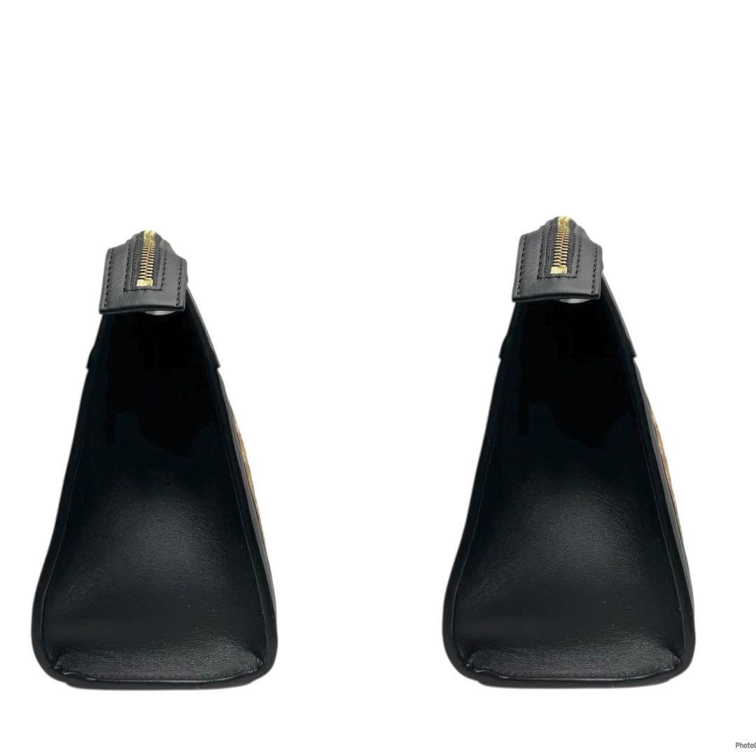 【美品】PELLICO/ペリーコ/レザー切り替え/カゴバッグ/クラッチバッグ