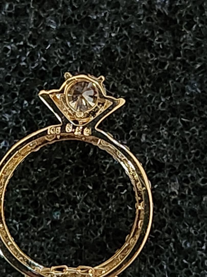 K18ネックレス 45cm 0.20ctダイヤ