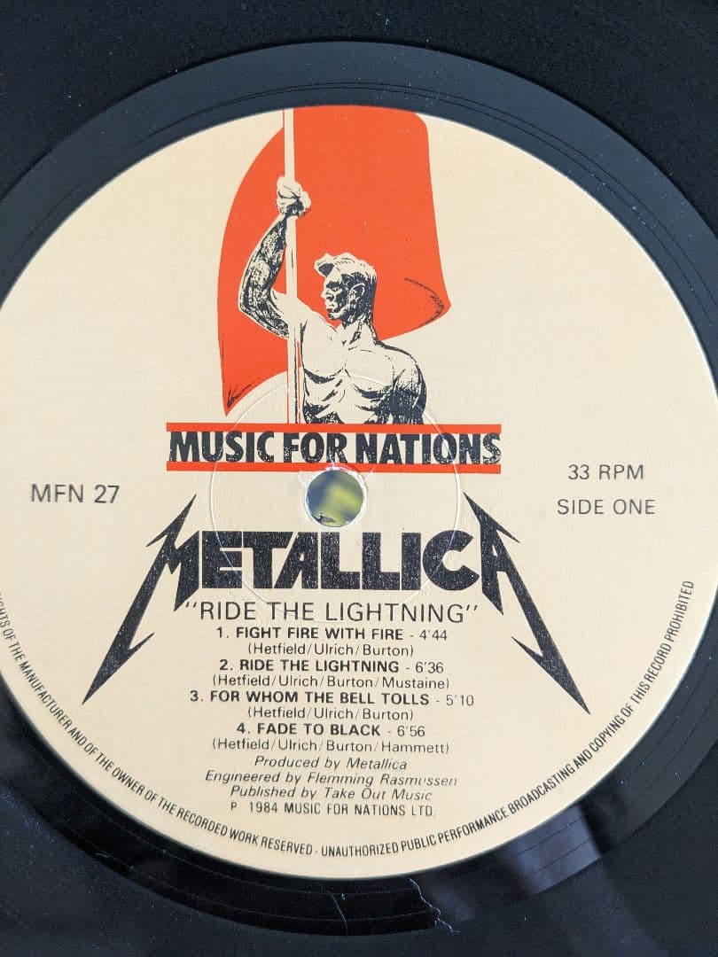 llica Ride The Lightning LPレコード