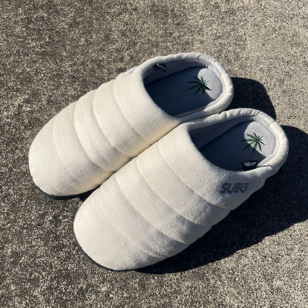 【コラボ】SUBU サンダル ホワイト サイズ2 収納袋付き MANASTASH