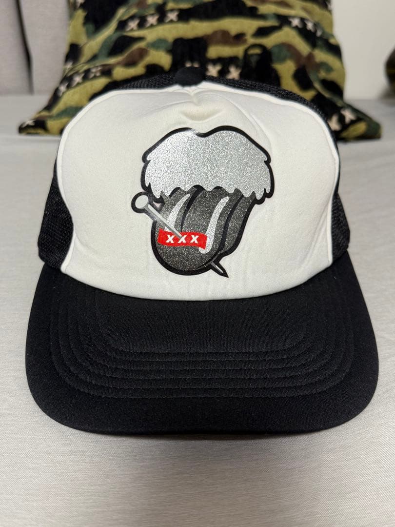 NUMBER (N)INE ×ゴッドセレクション　キャップ レッド