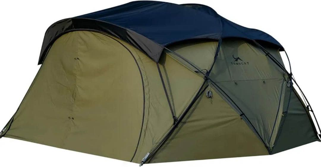 1シェルターテント TC 自立式 2～3人用 アルミポール 煙突穴付き4シーズン