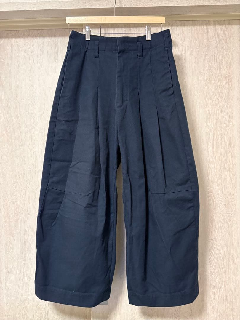 shinya kozuka シンヤコヅカ 別注バギーパンツ ネイビー XSサイズ