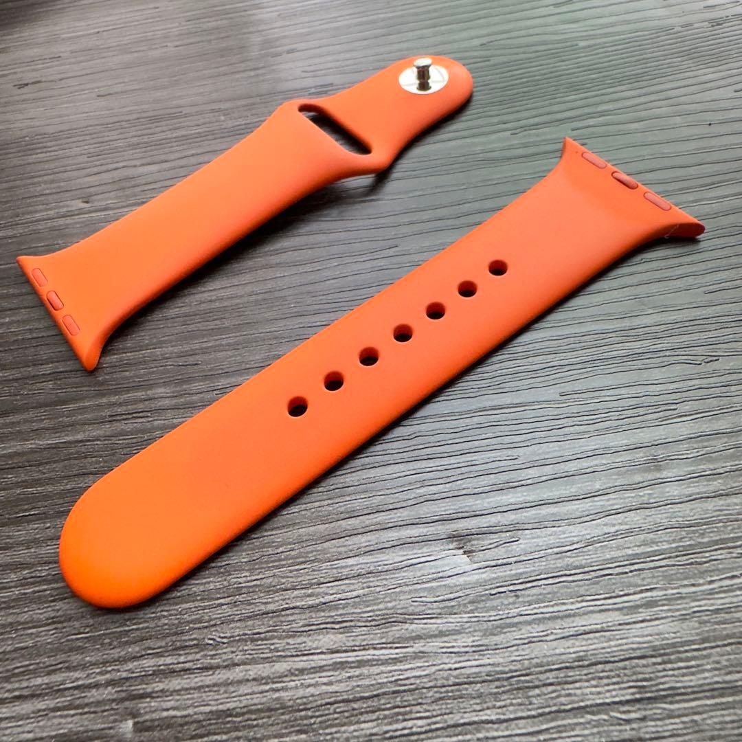2642 美品　Apple Watch エルメス　オレンジ　スポーツバンド