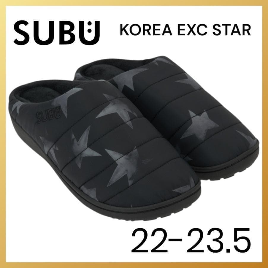 ラスト1点 韓国限定 SUBU 22-23.5 スター 星柄 サンダル 冬 新品