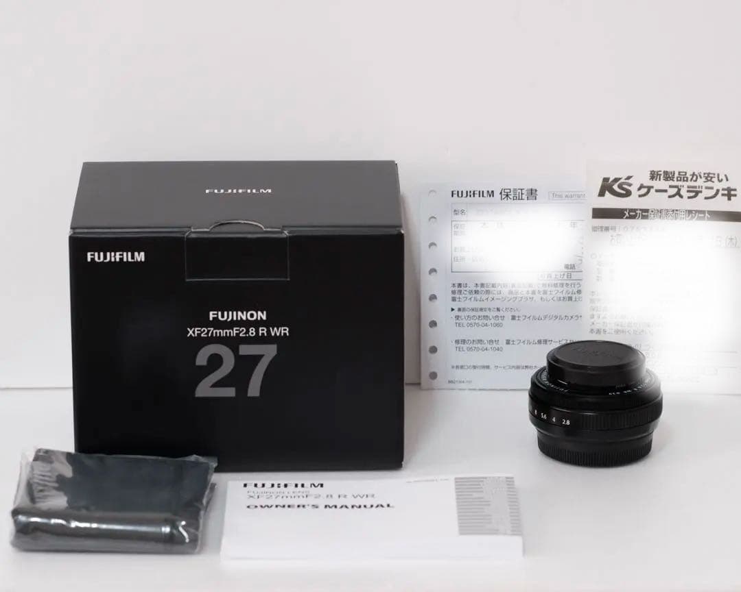 XF27mm F2.8 R WR 標準単焦点レンズ