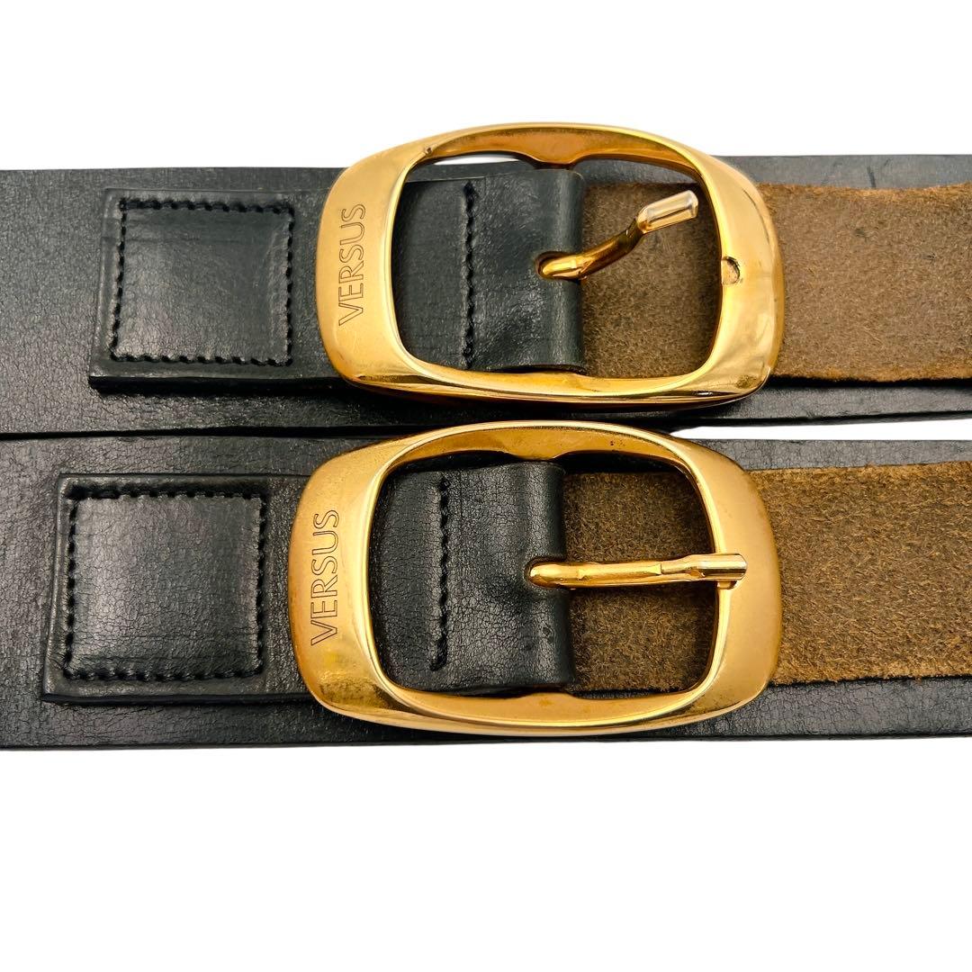 専用　VERSUS VERSACE 110/95 ブラック ベルト 7611
