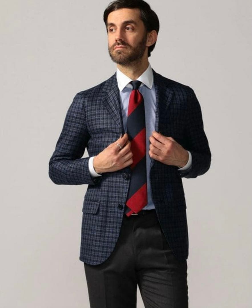 【新品未使用】トゥモローランドリネンツイード テーラードジャケット