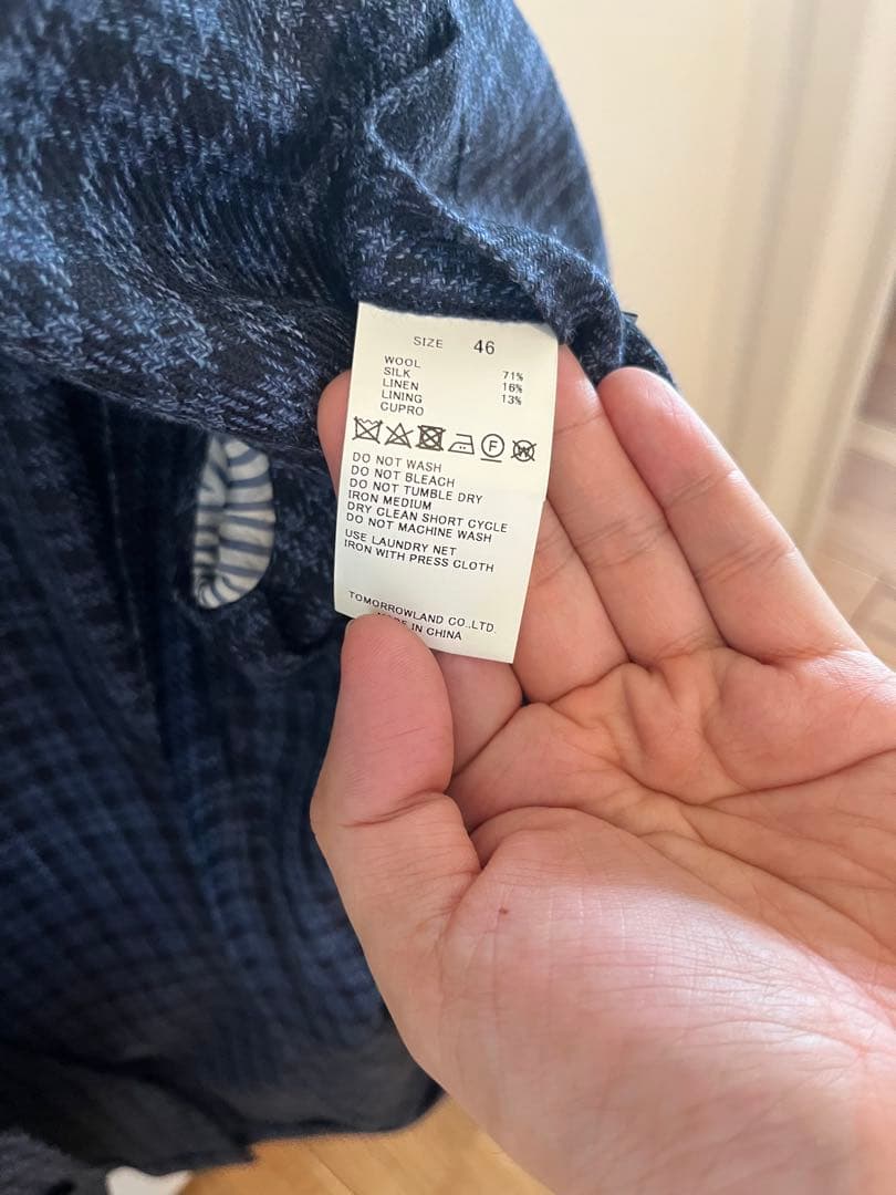 【新品未使用】トゥモローランドリネンツイード テーラードジャケット