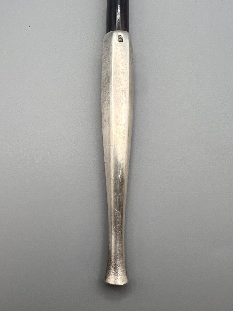 【海】純銀煙管　六角形　キセル　純刻印　銀細工　アンティーク　重量約48.8g