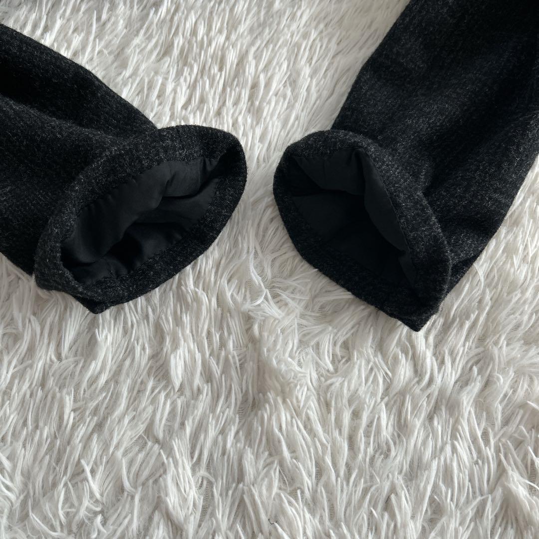 未使用級✨ コムデギャルソンオム 田中オム テーラードジャケット チェック 黒