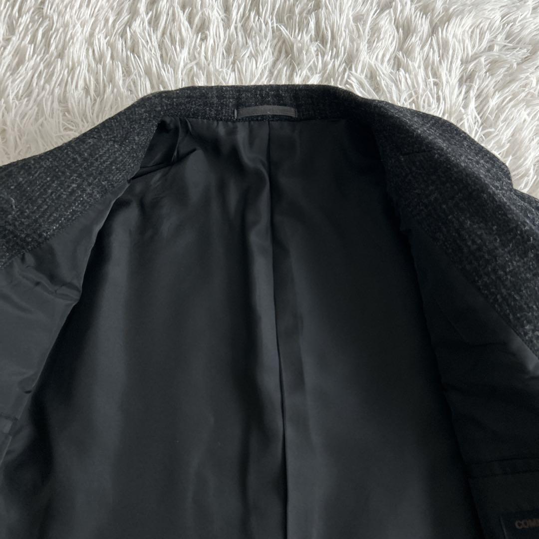 未使用級✨ コムデギャルソンオム 田中オム テーラードジャケット チェック 黒