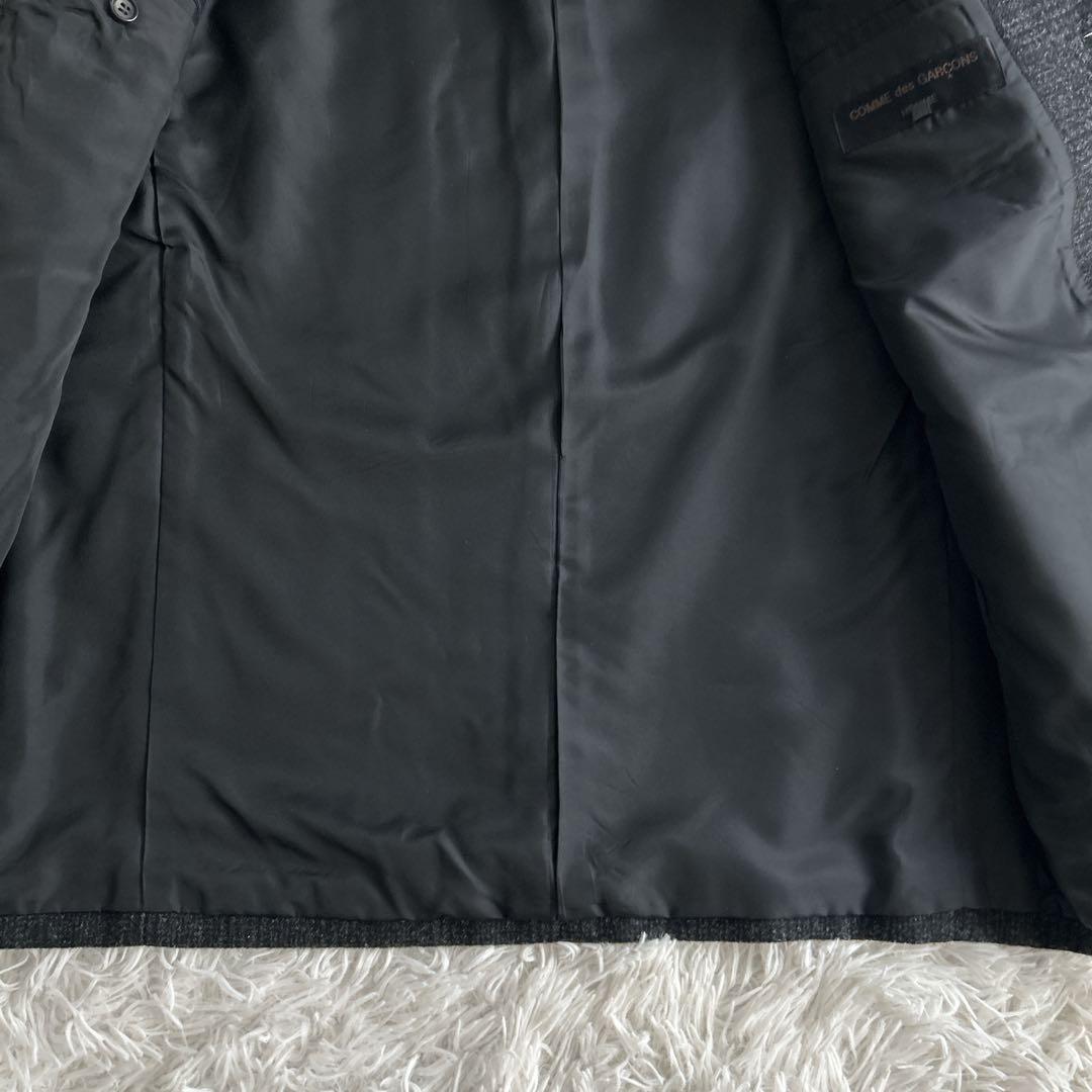 未使用級✨ コムデギャルソンオム 田中オム テーラードジャケット チェック 黒