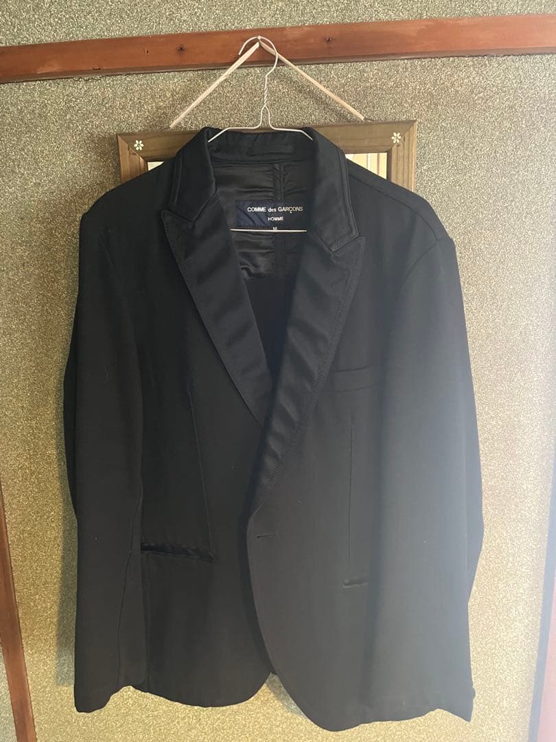 COMME des GARÇONS HOMME ブラック テーラードジャケット