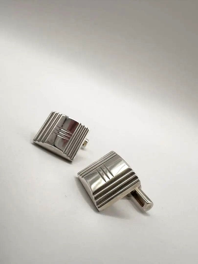 ⚪︎HERMES エルメス カフスリンクス カデナ パドロック シルバー 925