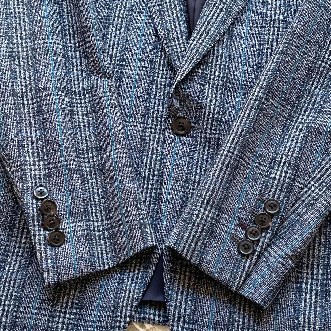 美品 ポールスミス 現行 ツイード セットアップ マルチカラー 総柄 チェック