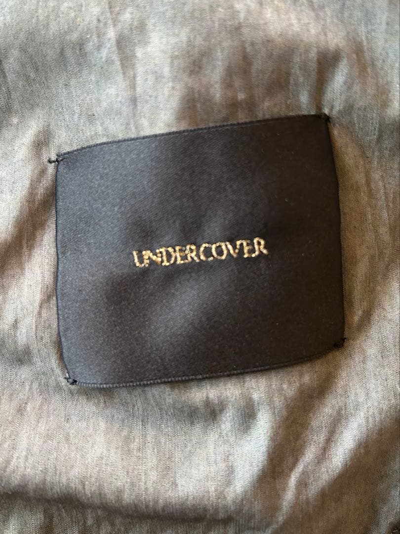 undercover転写プリントウール切替モッズコートウィリアムブレイク　2