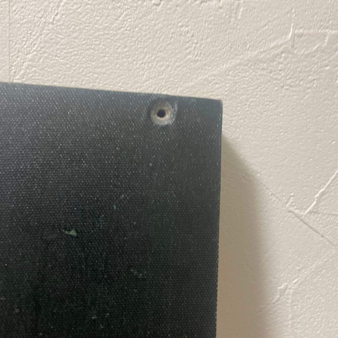 バス停 行き先表示板 木製 黒白