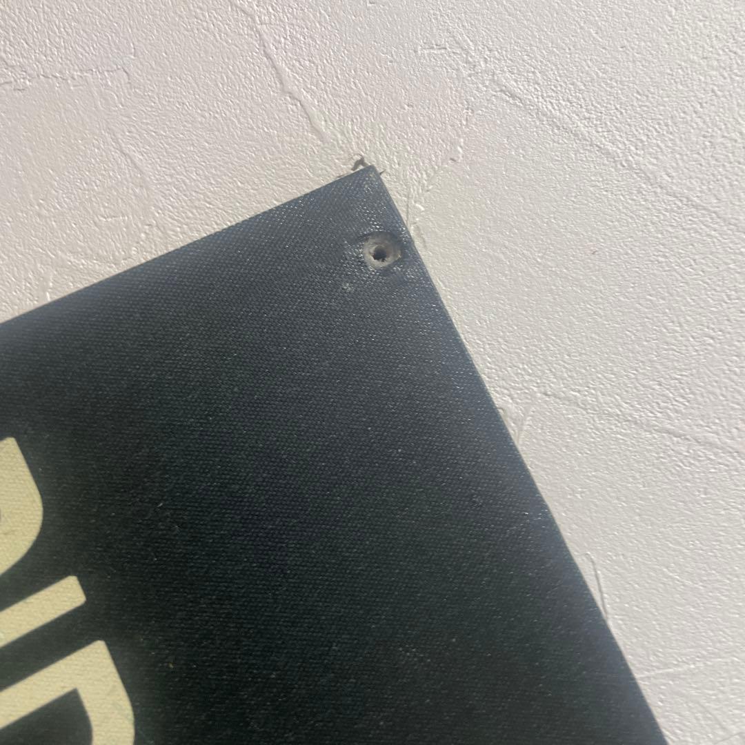 バス停 行き先表示板 木製 黒白