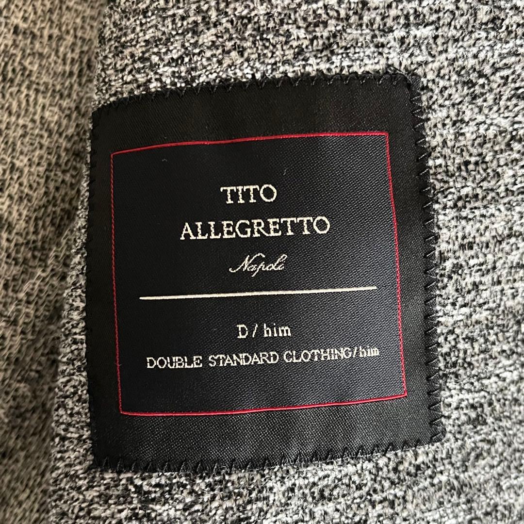 TITO ALLEGRETTO 灰色 ジャケット メランジ ウールコットン M