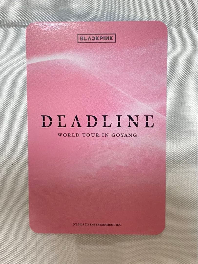 BLACKPINK JENNIE DEADLINE 限定トレカセット