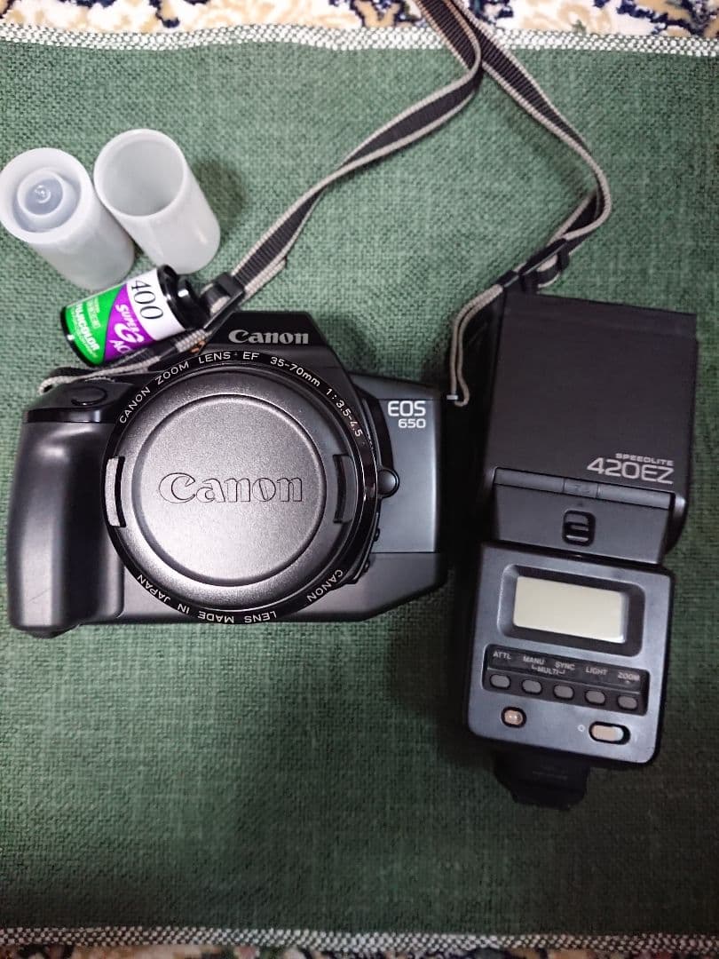 Canon EOS650, SpeedLite420EZ,カメラbag