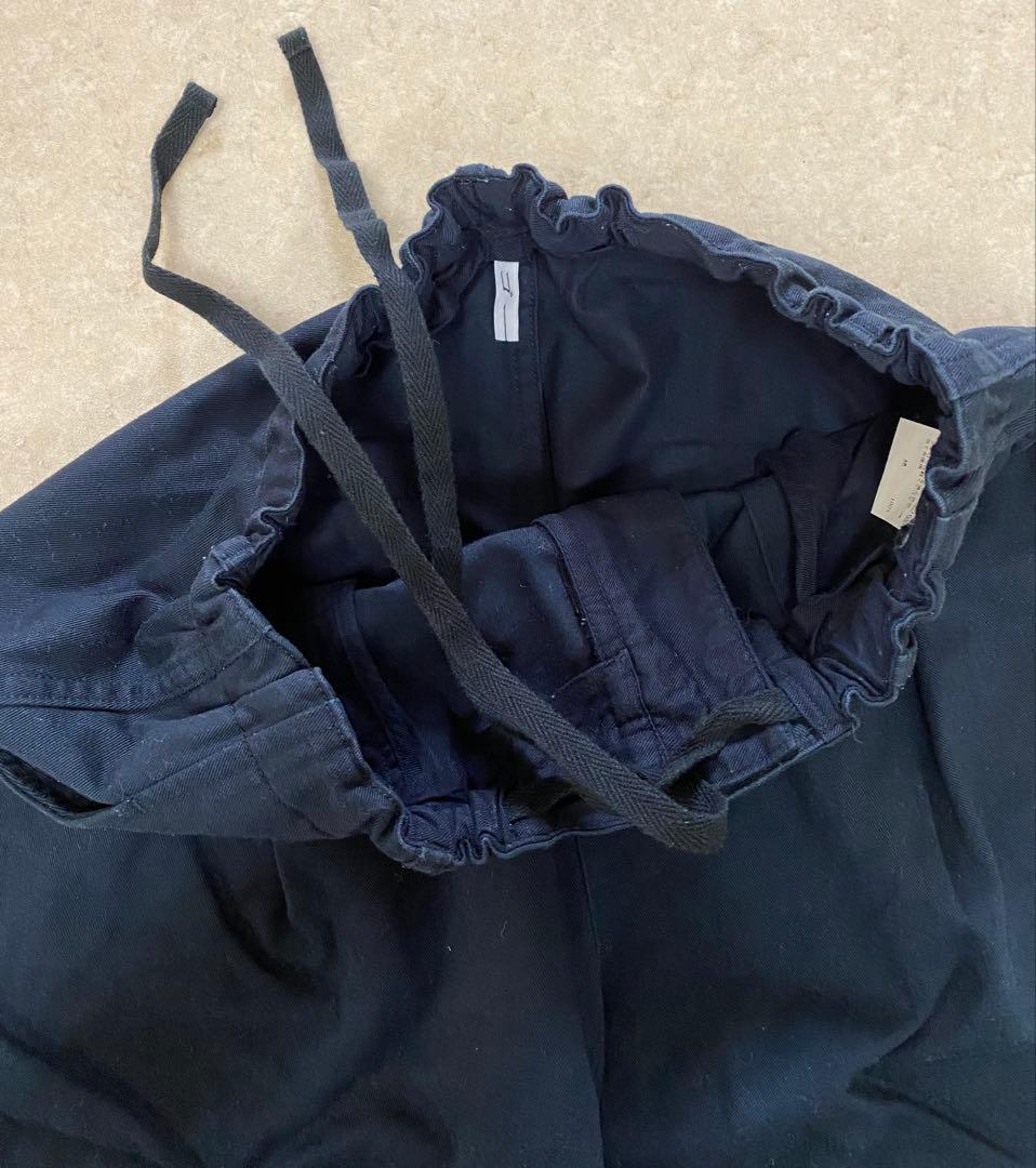 ゴーシュ カツラギ テーパード スリムイージー パンツ ネイビー