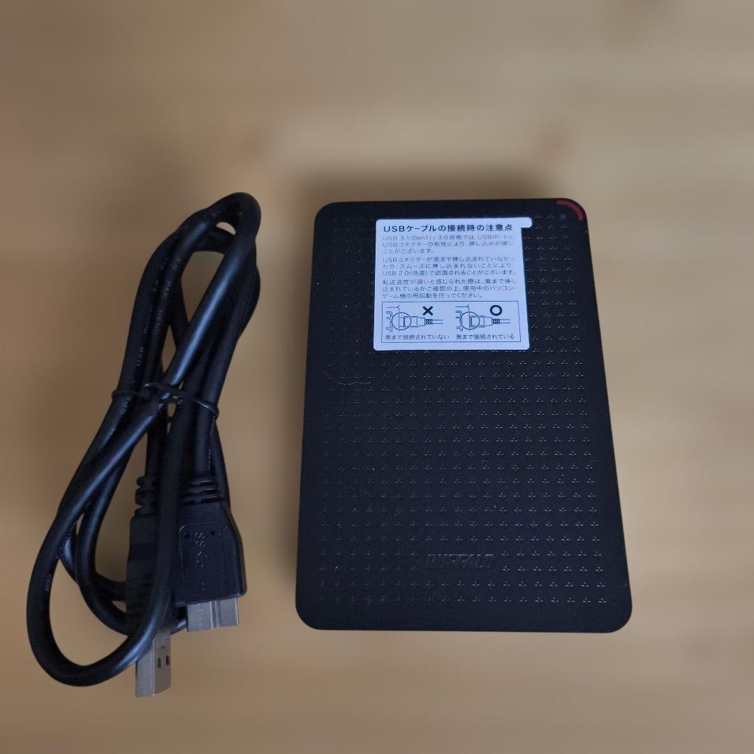 Buffalo 外付けSSD SSD-PL1.9U3-BK/N ジャンク