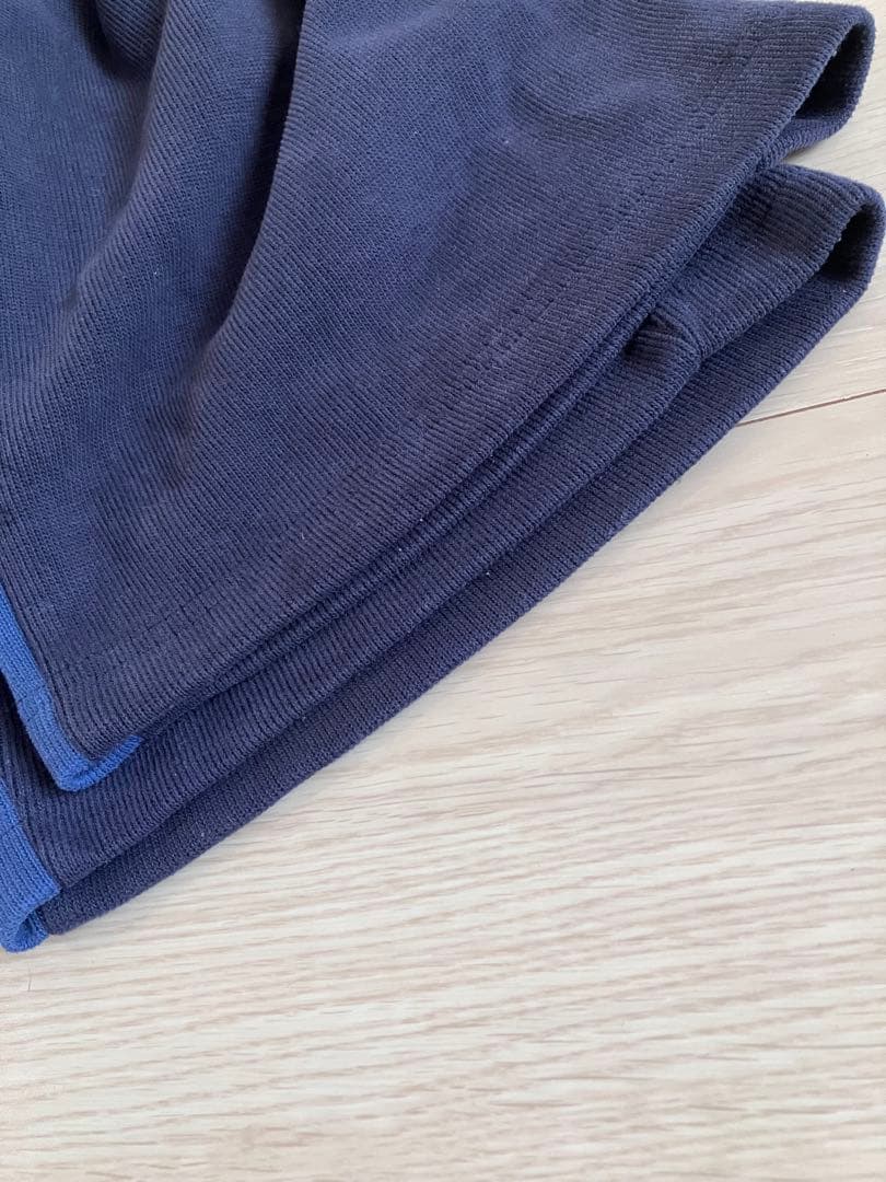 papier Prime line pants /navy×blue