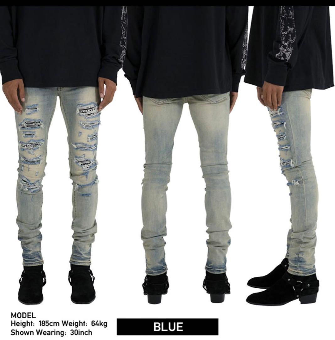 mnml デニム ブルー　29