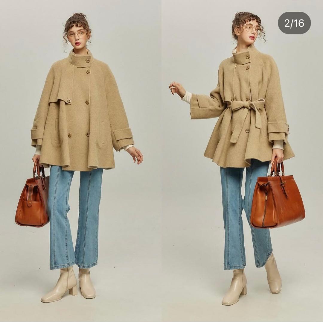 タグ付　tnewties 2WAYコート　リバーシブル　また冷凍食品を食べるの？