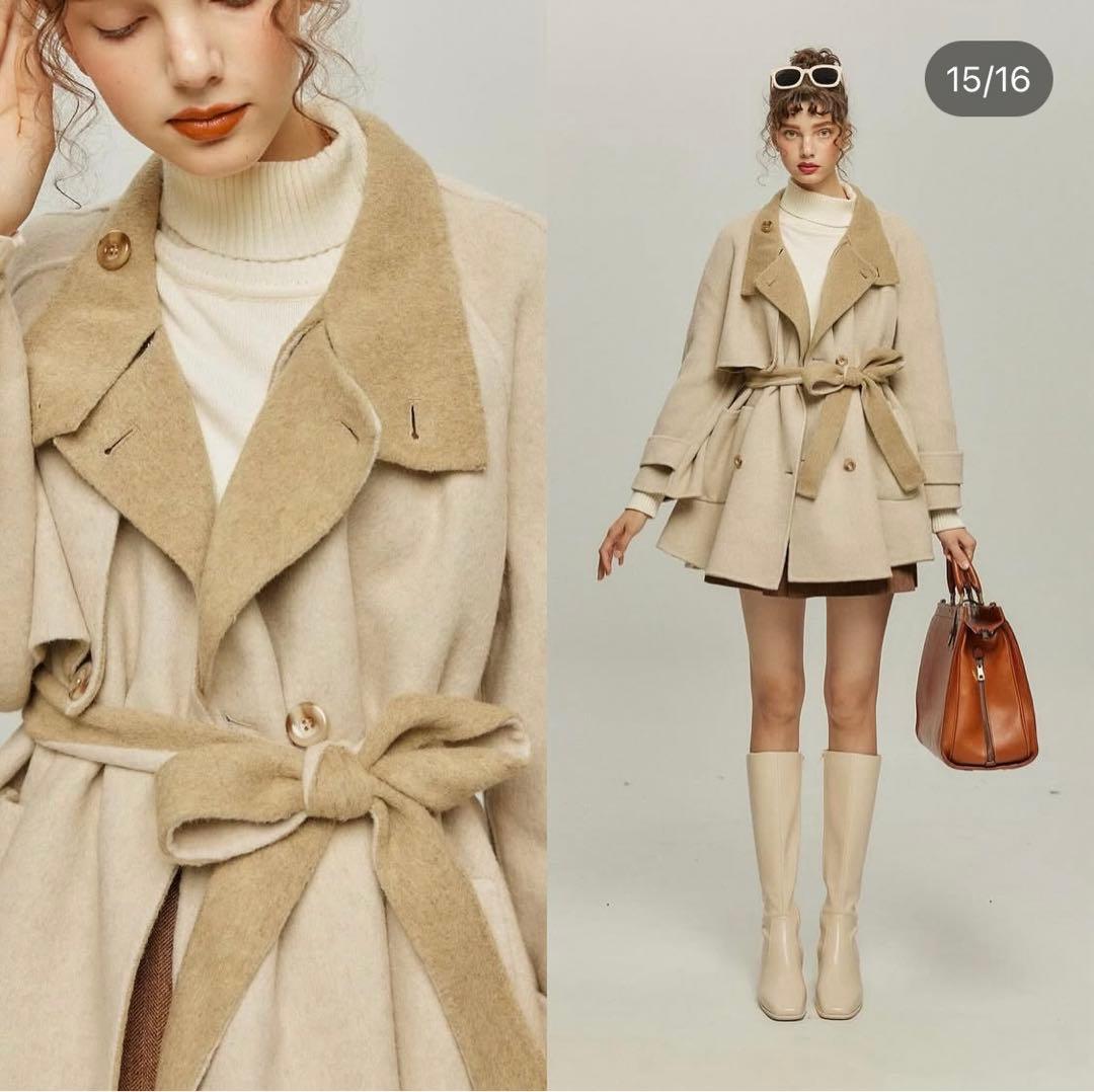 タグ付　tnewties 2WAYコート　リバーシブル　また冷凍食品を食べるの？