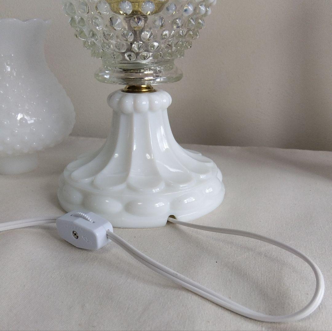 ☆フェントン ミルクガラス テーブルランプ オパールセント