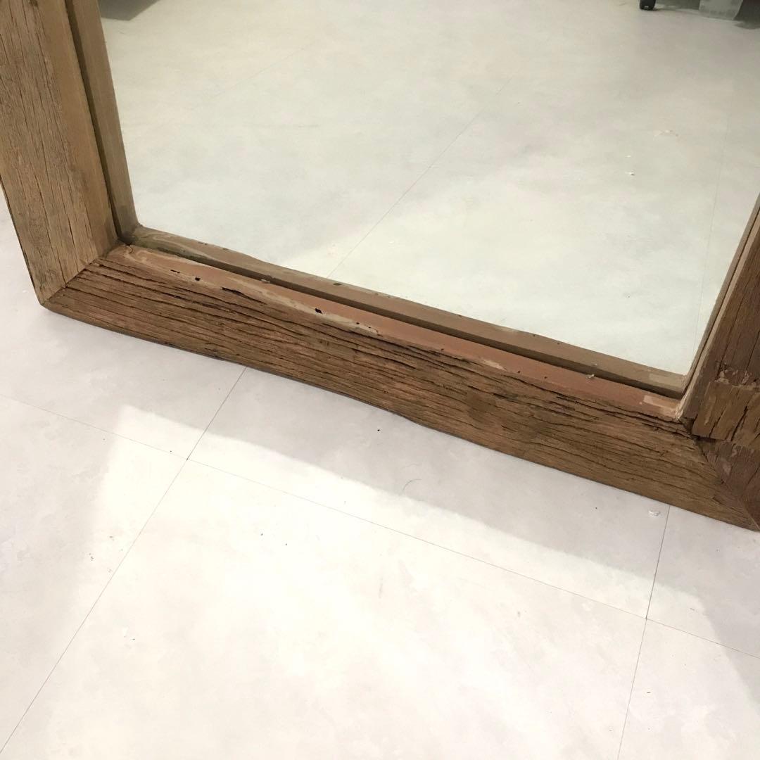 ジャーナルスタンダードファニチャー　全身　鏡　ルームミラー　古材