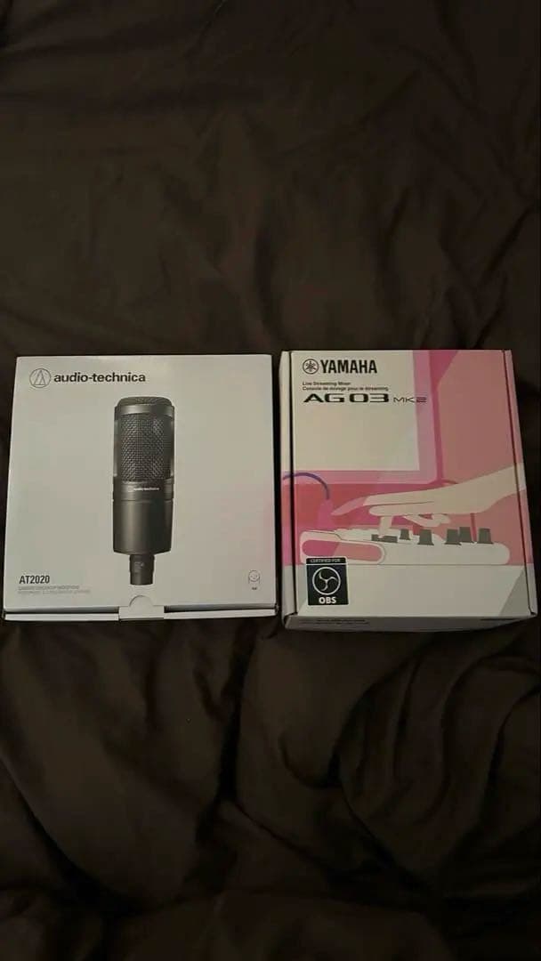 配信機器・PA機器・レコーディング機器 Yamaha AG03 MK2 & Audio-Technica AT2020