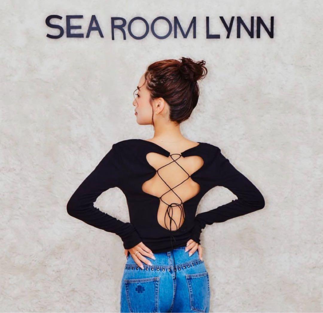 soft sheer RIB レースアップトップス