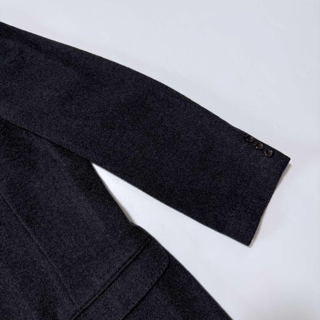 【美品】Papas ウールジャケット テーラード ダークグレー 90s 00s