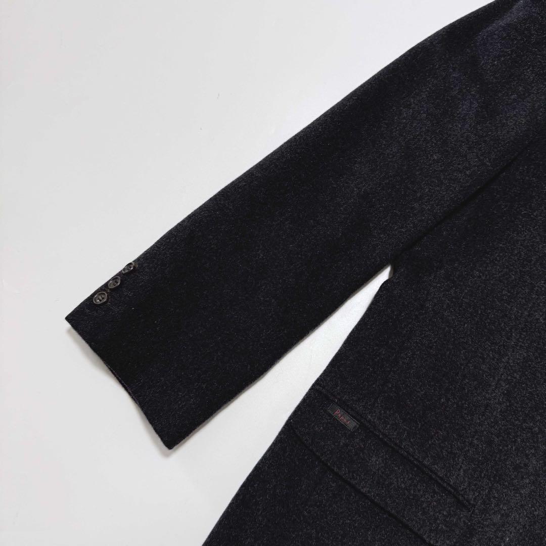 【美品】Papas ウールジャケット テーラード ダークグレー 90s 00s