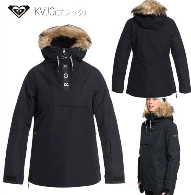 ROXY ロキシー スノボ ウェア アノラックジャケットブラック