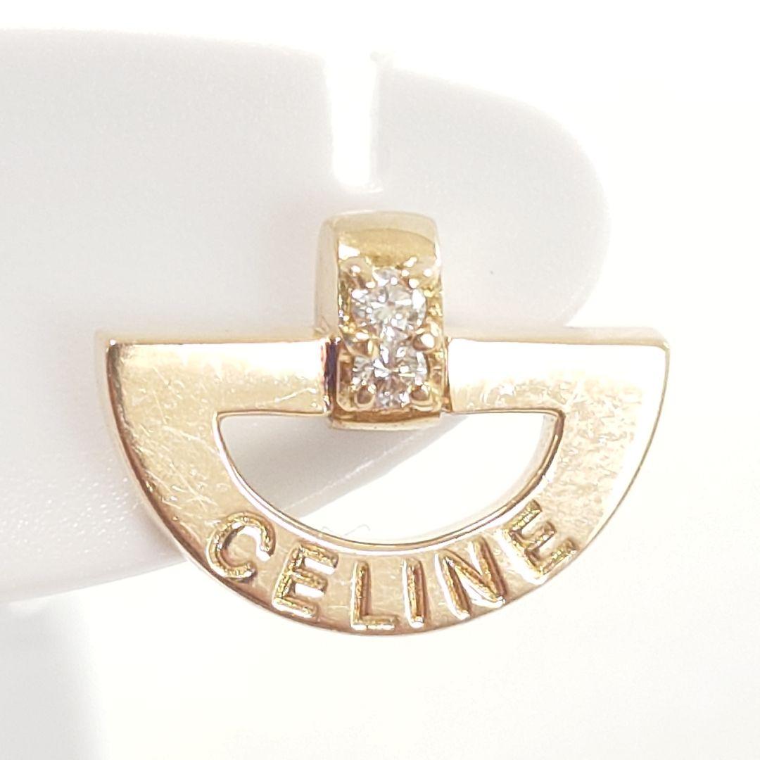 CELINE セリーヌ K18 ダイヤ ピアス 片耳用 6569