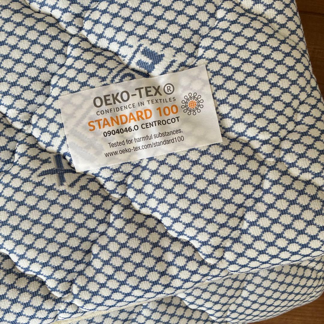 美品　マニフレックス　イタリアンフトンII ブルー