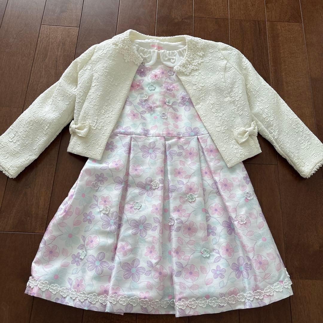 メゾピアノ　ワンピース、ジャケット、ブラウスセット120cm