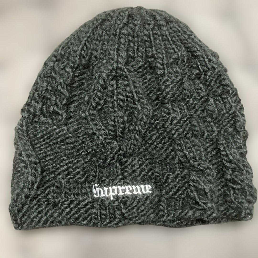 25SS Supreme Block Knit Beanie ニットキャップ 黒