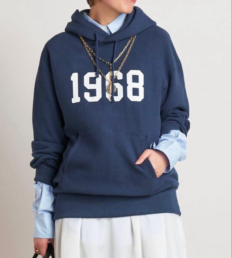 タグ付新品AP STUDIO Americana 1968フーディ ネイビー