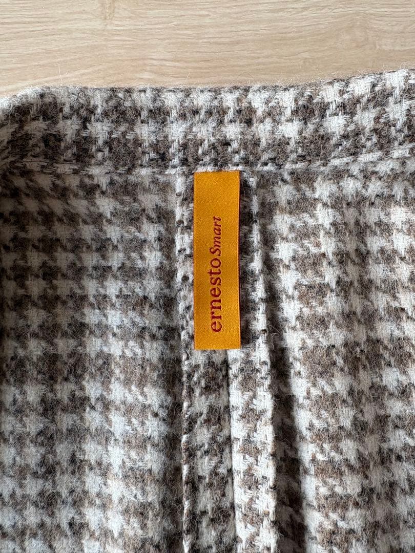 ポンデernesto/新品未使用ベビーアルパカライトツイード2Bジャケット