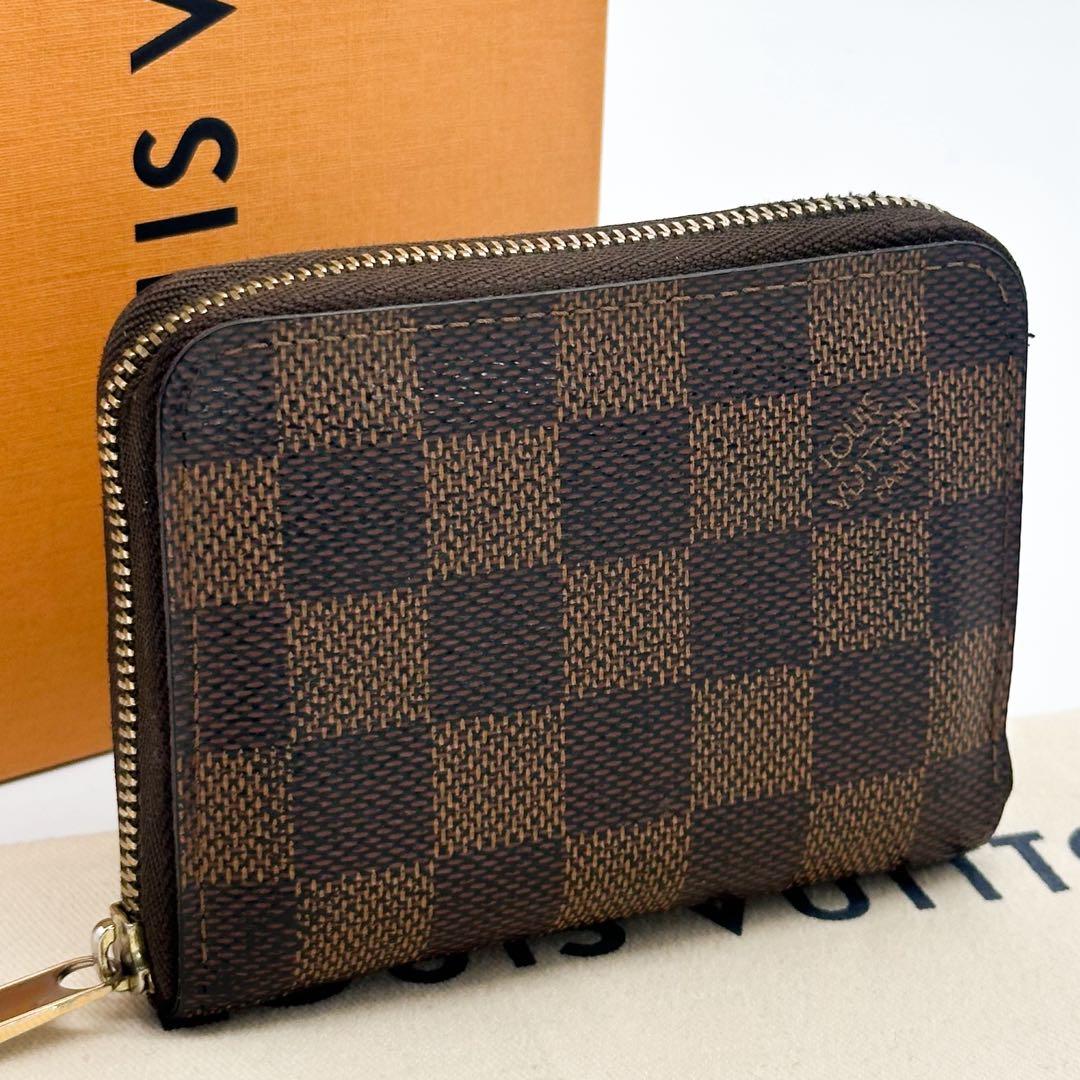 ルイヴィトン ジッピーパース ダミエ ブラウン 小銭入れ コンパクト